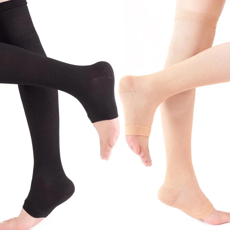Seated Calf Raise - 1 paar compressiekousen van teen tot