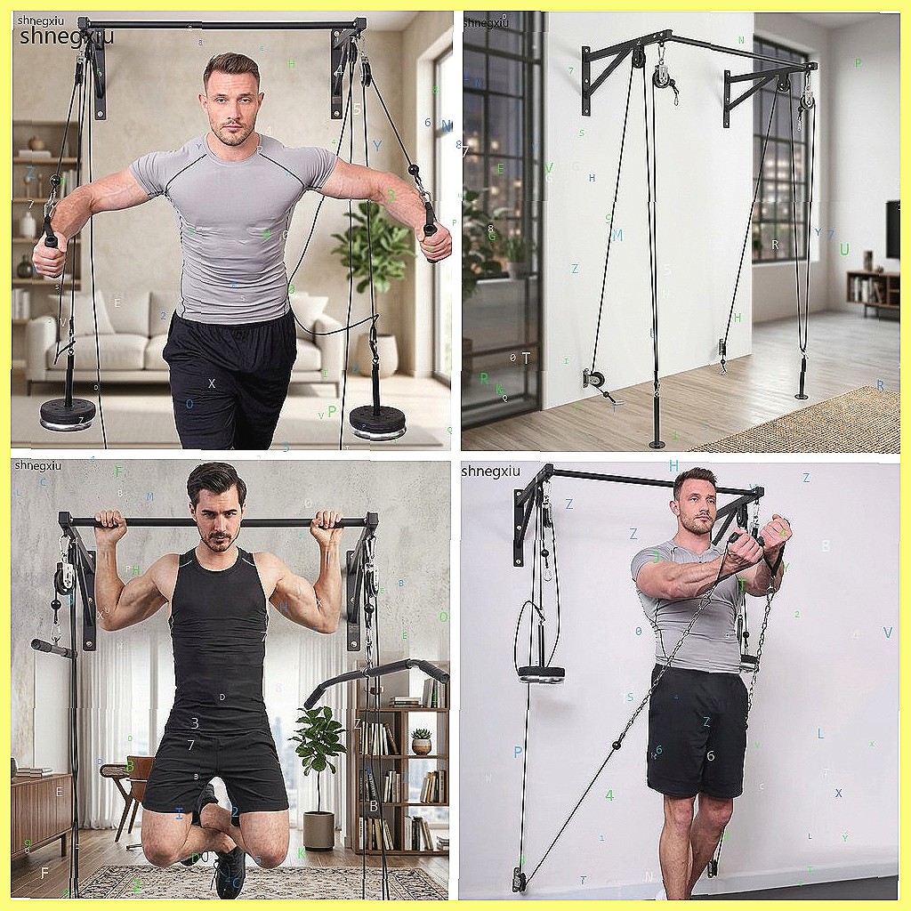 Home Gym Equipment Diy - Wandmontage DIY fitness katrolsysteem voor biceps