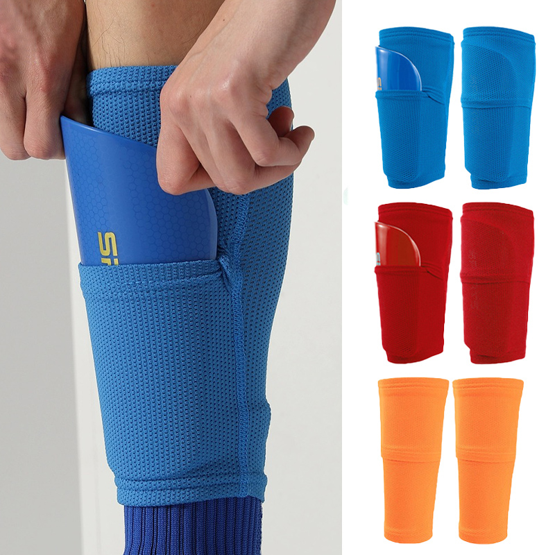 Seated Calf Raise - 1 paar voetbal scheenbeschermer met zak