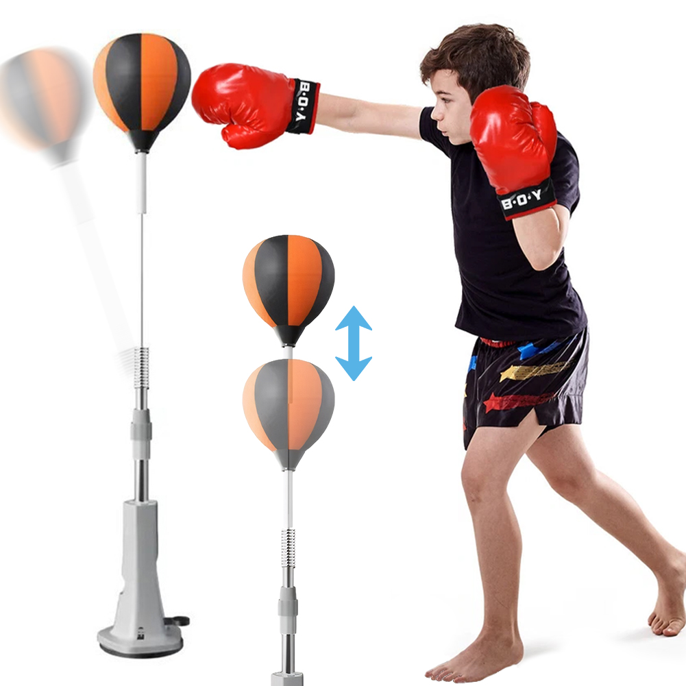 Boxing Bag Stand - Bokszak met standaard, reflexbal set, hoogteverstelbaar,