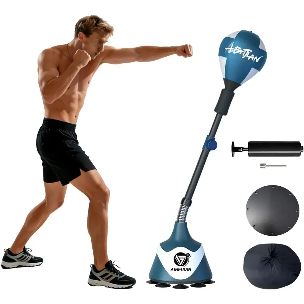 Boxing Bag Stand - Verstelbare hoogte bokszakstandaard met snelheidsbal voor