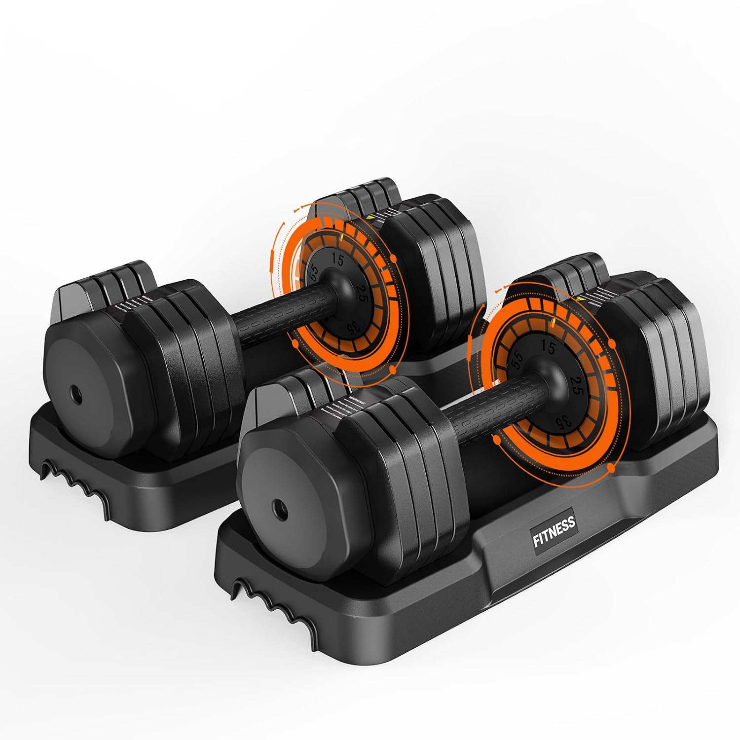 Home Gym Custom - Verstelbare Dumbbell Set, 25/55LB Paar Vrije