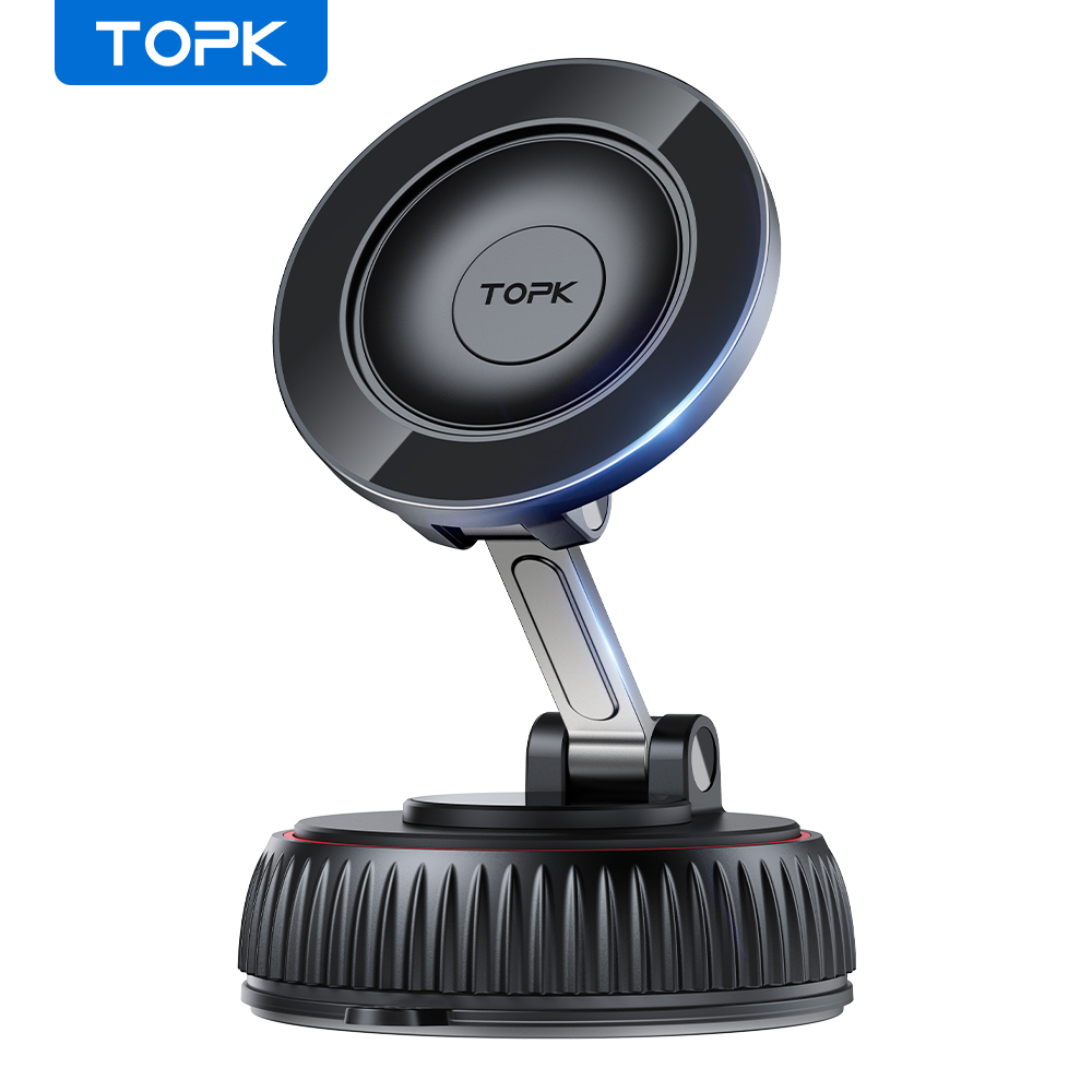 Home Gym On Wall - TOPK magnetische autotelefoonhouder vacuümzuignaphouder opvouwbare standaard