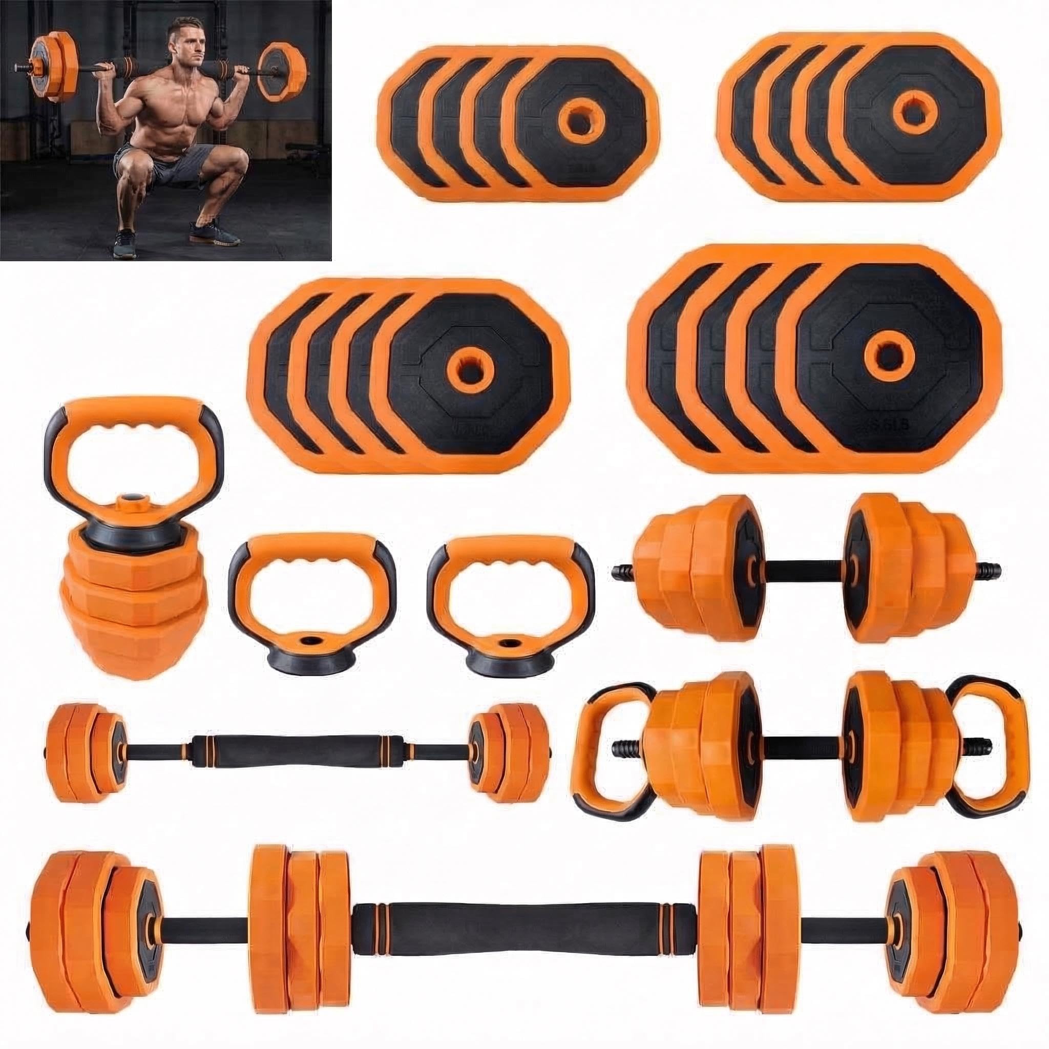 Home Gym Used - Verstelbare dumbbells, 44 lbs vrije gewichtenset