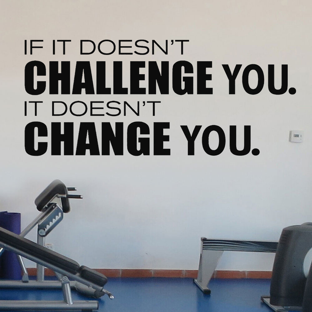 Niet Uitdaging U Niet Verander - Home Gym Quotes recensie en prijs