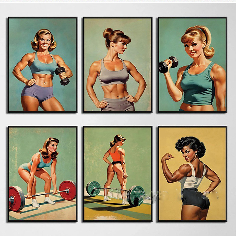 Poster en print canvas schilde - Home Gym On Wall recensie en prijs