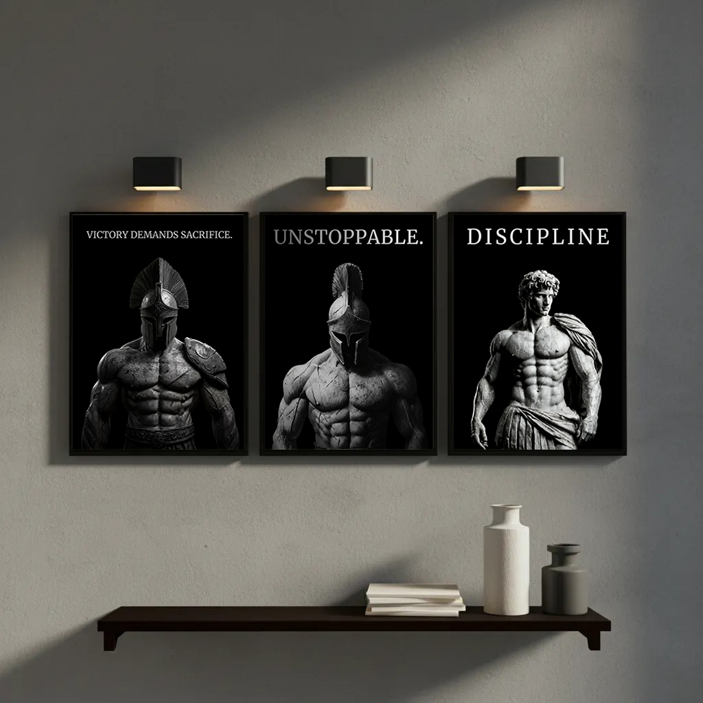 Griekse Romeinse Strijder Moti - Home Gym Quotes recensie en prijs