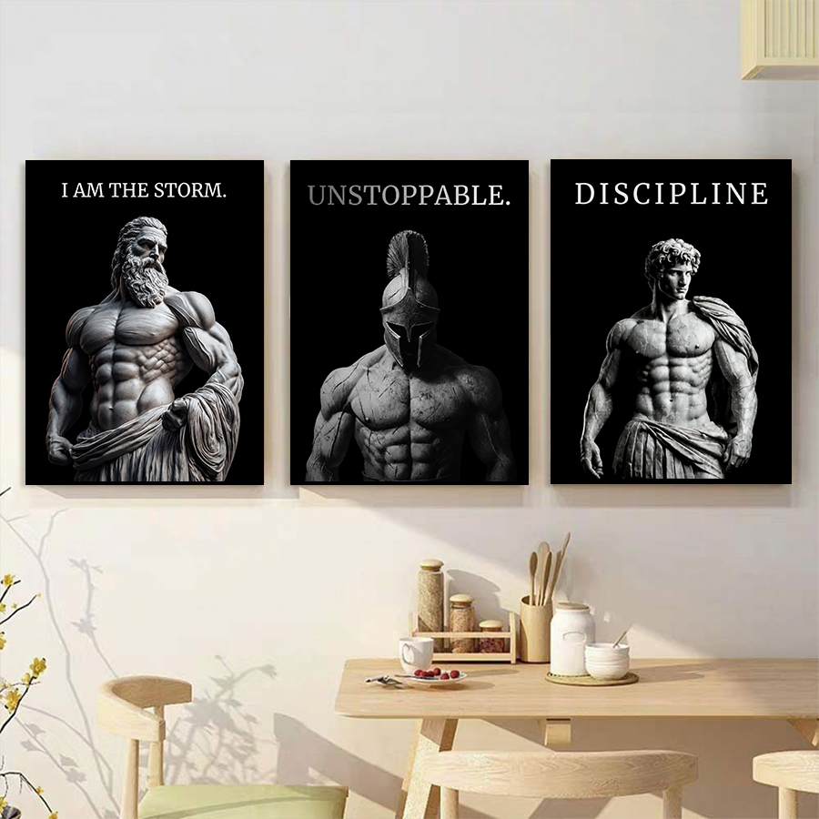 Griekse Romeinse Strijder Moti - Home Gym Quotes recensie en prijs