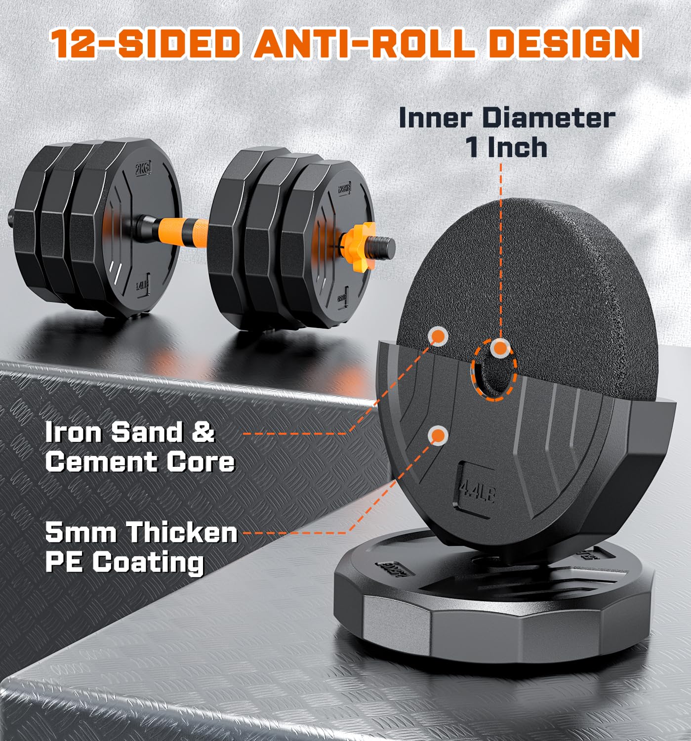5-in-1 verstelbare dumbbell 33 - Home Gym Used recensie en prijs