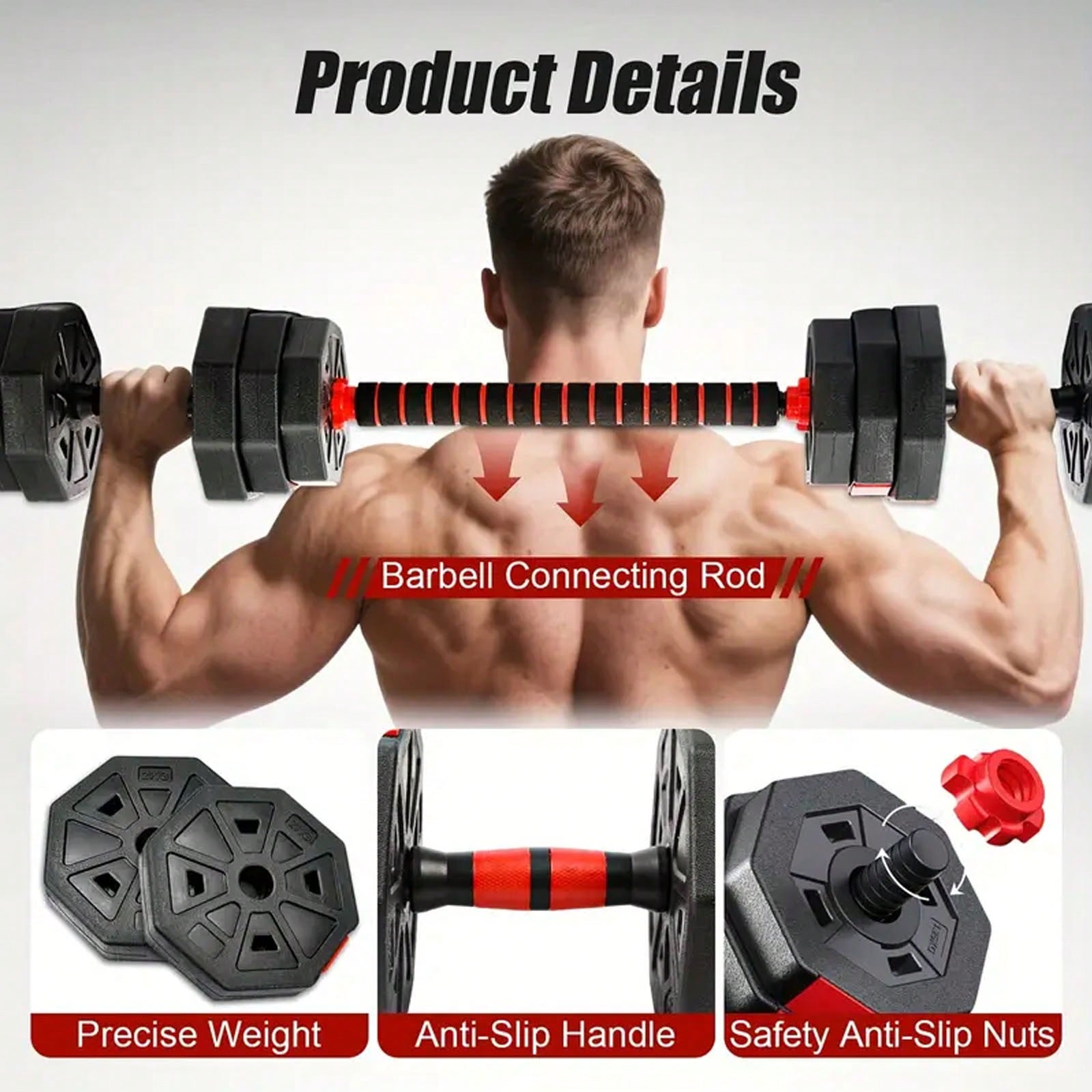 44lbs vrije gewichten set met  - Home Gym Used recensie en prijs