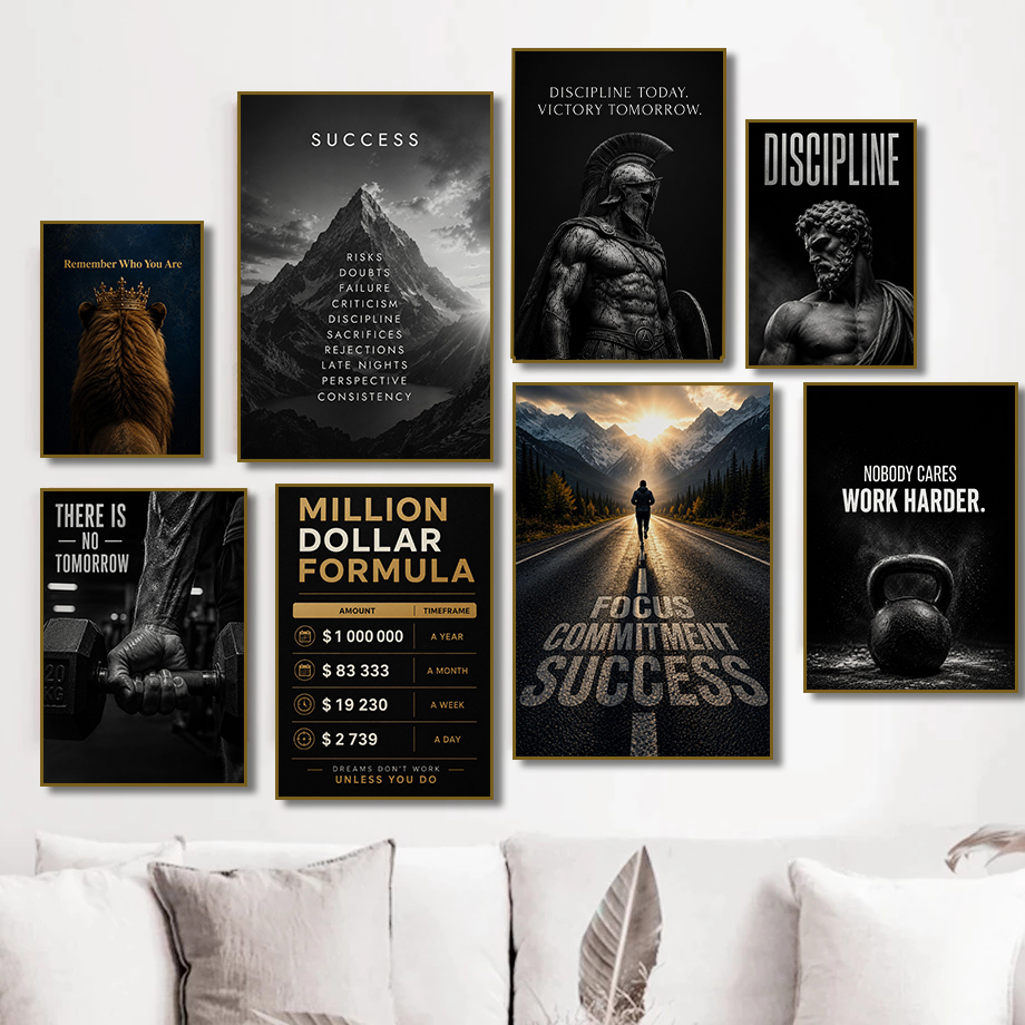 Moderne Fitness Succes Motivat - Home Gym Quotes recensie en prijs