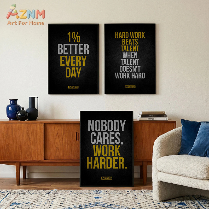AZNM Motiverende quote canvas  - Home Gym Quotes recensie en prijs